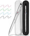 SMTTW 5-in-1 Stylus Pen&Multicolored Pen in One, Multifunction Pen with Metal Gift Box,Black Blue Red Green Ballpoint Pen Ipad with Universal Stylus Multicolor Pen for Touch Screens(Silver) by smttw