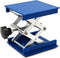 Lab Jack Stand Platform, Mini Scissor Lift 4" x 4", Aluminum Blue, Max. Support 5KG, 145mm Height