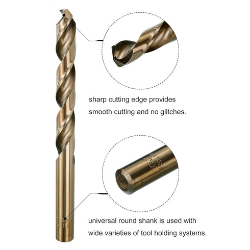 uxcell Tap and Die Set, M12 x 1.75 Left Hand Thread Milling Tap, Round Die, 10.2mm Cobalt Twist Drill Bit
