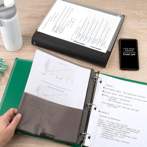 Five Star 1 Inch 3 Ring Binder, Customizable Cover, Color Selected for You, 1 Count (26144)