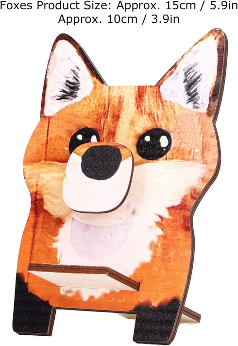 Asixxsix Animal Eyeglass Holder, Cute Wooden Creative Glasses Holder with Animal Shaped Design Decorative Exquisite