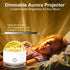 16 HUMIIEYE Northern Light Projector, Battery Operated Aurora Night Light, Colors Galaxy Lamp Ocean Wave Ceiling