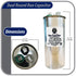 Appli Parts Dual Run Capacitor for ac 60+10 Mfd uF (microfarads) 370VAC CBB65 Round Universal fit for hvac and other applications 2-1/4 in Wide 5-1/2 in Height CON-60/10-370-R