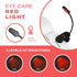 625nm Hooga Red Book Light, Clip On LED Light for Reading in Bed, No Blue Light, Eye Care, Gift for Students, Kids