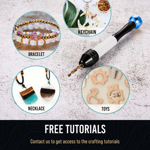 Hand Drill Bits Set, Pin Vise Manual Drill, Small Micro Drill Bit Set for Jewelry Making and Craft