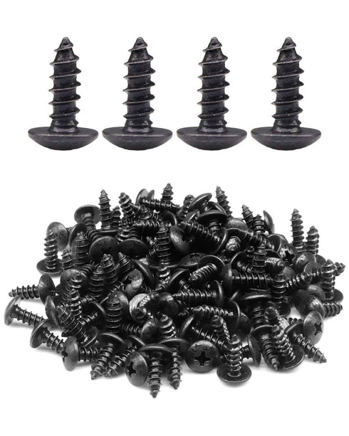 50pcs #8 x 1/2 inch Truss Head Phillips Wood Screws Black Oxide Coated by IMSCREWS