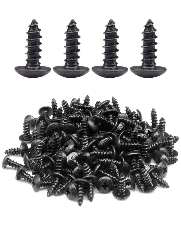 50pcs #8 x 1/2 inch Truss Head Phillips Wood Screws Black Oxide Coated by IMSCREWS
