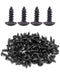 50pcs #8 x 1/2 inch Truss Head Phillips Wood Screws Black Oxide Coated by IMSCREWS