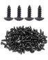 50pcs #8 x 1/2 inch Truss Head Phillips Wood Screws Black Oxide Coated by IMSCREWS