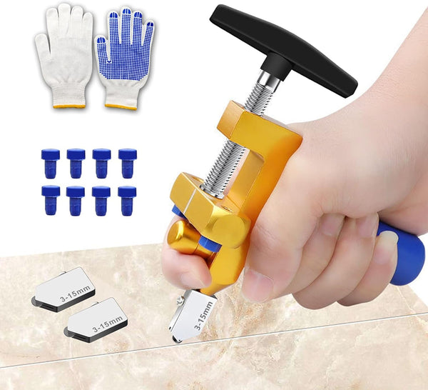 Manual Tile Cutter, 2 in 1 Glass Tile Cutter Hand Tool with Glass Breaking Pliers for DIY Cutting