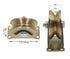V-Type Groove Wheel, Heavy Duty Rigid Caster with Bracket, Pack of 2 (3 inch) for Inverted Track, Rolling Gate,