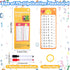 Sibba 0-12, 18PCS Multiplication Flash Cards Reusable Math Times Table Flashcards, with Dry Erase Markers Sorting Ring