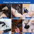 JMU Large Nitrile Gloves, 200 Count, Black Disposable Gloves, 3.5 Mil, Latex Free, Powder Free