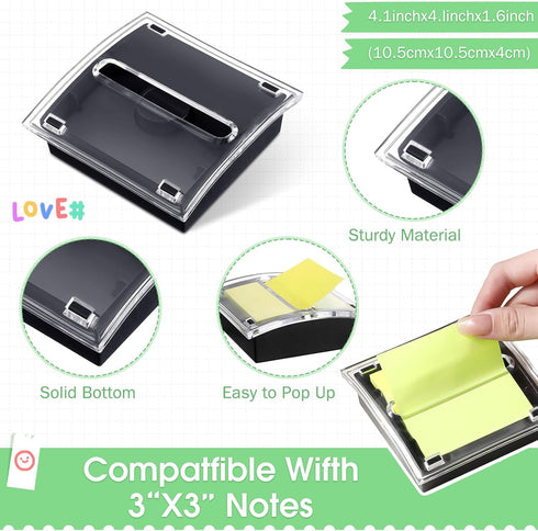 Jutom 20 Pcs Desk Staplers, Tape Dispensers, Pen Holder Set for Office Supplies with Standard Staples