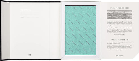 Moleskine Limited Edition Velvet Notebook, Large (6" x 9"), Hard Cover, Ruled, Bottle Green, 240 Pages