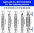 HaiFafafaing 6 Set Pcs Stripped Screw Extractor Hss Damaged Screw Remover and Extractor Nuts & Bolts Drill Bit Tools