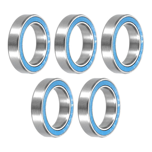 uxcell 5pcs Miniature Deep Groove Ball Bearings, 12x18x4mm Double Sealed for Electric Motor, Home Appliances