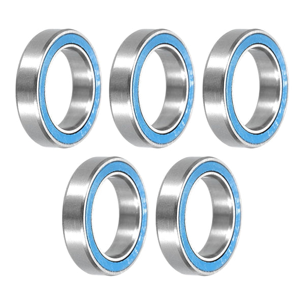 uxcell 5pcs Miniature Deep Groove Ball Bearings, 12x18x4mm Double Sealed for Electric Motor, Home Appliances