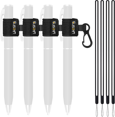 Likesing Pen Holder for Lanyard, 4 Set Elastic Retractable Pencil Holder with