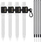 Likesing Pen Holder for Lanyard, 4 Set Elastic Retractable Pencil Holder with