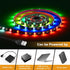G GEEKEEP 85 6.6ft Battery Powered Led Strip Lights Waterproof, Modes Chasing Multi Color USB led light strip Outdoor