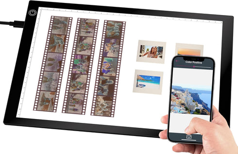 Ultra-Thin A4 Slide Viewer Light Box, USB Powered Scanner for Photo Slide and Film Negative Scanning, Artist Sketching