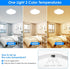 12 Inch 24W 3000K/4000K/6500K Peasur LED Ceiling Light Brushed Nickel, Slim Flush Mount Ceiling Light Adjustable