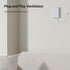 Cazooo 4 Inch 95 34 Bathroom Exhaust Fan with Plug, Window Wall Mount, m/h Airflow, dB Ultra Quiet, Plug-n-Play