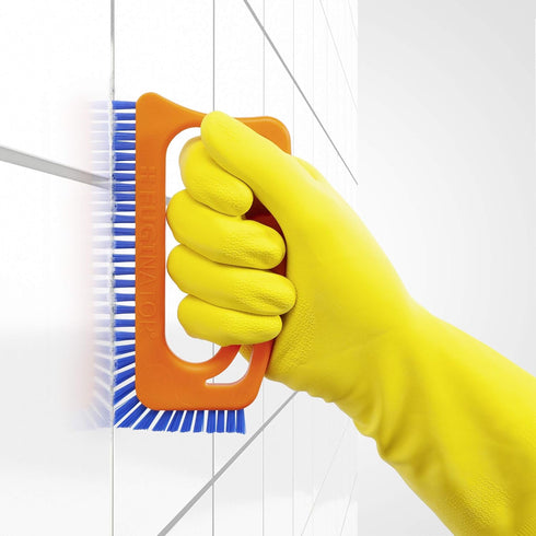 Fuginator Scrub Brush for Tile and Grout: Stiff Nylon Bristle Scrubbing Brush - Bathtub and Shower Scrubber for Floor