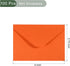 YOKIVE 100pcs Gift Card Envelopes, 10x7cm Mini Envelopes Small Envelopes Credit Card Size Bulk for Thank You Cards Graduation Greeting Birthday, Orange by YOKIVE
