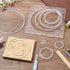 9Pcs 10/8.5/7.6/6.6/5.5/4.5/3.5/2.5/1.5 Inch BENECREAT Ring Router Templates, Transparent Acrylic Tracing Template