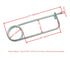 8PCS Quick Lock Brooch Safety Pin, Steel Brooch Shape Spring Pin Fastener for Farm Lawn Garden Hook (2.56 in x 0.12 in)