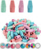 Mr. Pen Pencil Erasers Toppers, 120 Pack, Pastel Colors, Pencil Top Erasers for School Supplies