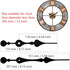 Youngtown 12888 High Torque Quartz Clock Movement Replacement Parts with 8.15 Inch Long Spade Hands