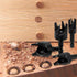 Yakamoz 8Pcs Wood Plug Cutter Set, 1/4 Inch Hex Shank Straight and Tapered Cork Drill Bits Cutting Tool