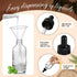 Lallisa 48 Pcs Glass Dropper Bottles - Eye Dropper Dispensers with Long Pipettes, Funnels, and Labels for Essential Oils