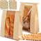 GOFOWRK 100 Pcs Large Kraft Bread Bags for Homemade Bread, 14" x 8.3"