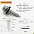 #10 x 1" Hex Head Sheet Metal Roof Screws, Rustpert Coating Metal to Wood Siding Screws, 60 Pieces