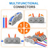 KLMNDUO 60pcs Lever Wire Connectors, 1 to 1 Inline Electrical Wire Connector Kit for Quick Connect 28-12 AWG