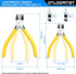 6-In and 5-In 2 PCS Ultra Sharp Compact Wire Cutters with Long Flat Nose Pliers Ideal for Cutting Crafts, Flowers, Plastics, Appliances and Any Clean Cutting Needs Powerful Wire Cutter