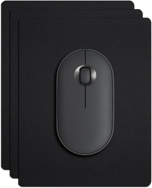 Small Mouse Pad 3 Pack, Mini Mouse Pads for Wireless Mouse and Laptop Computer, Portable Mousepad with Non-slip Rubber