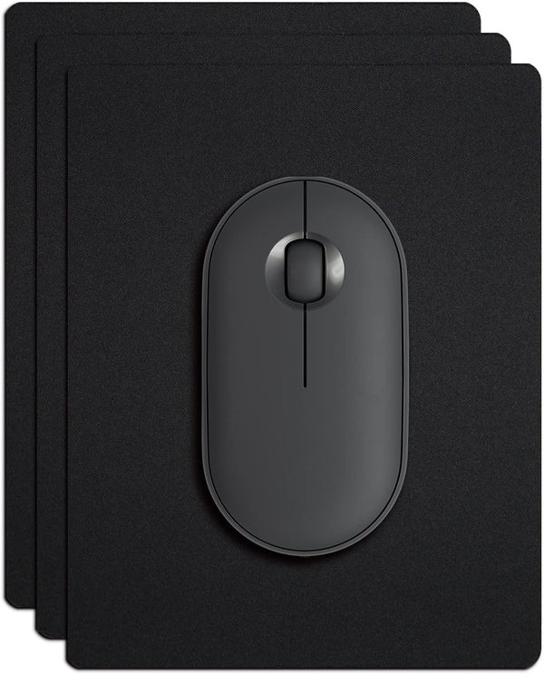 Small Mouse Pad 3 Pack, Mini Mouse Pads for Wireless Mouse and Laptop Computer, Portable Mousepad with Non-slip Rubber