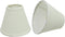 Aspen Creative 32045-2A, Hardback Empire Clip-On Chandelier Lamp Shade, Off-White, 3" Top x 6"