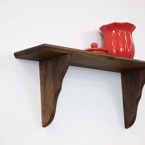 WADDELL Pine Corbel, 5" Height x 3" Depth x 3/4" Thick, Decorative for Countertops & Shelves