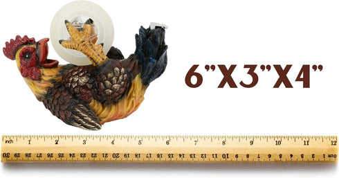 Rooster Novelty Tape Dispenser, Office Gag Gift for Coworkers, 6 Inches by Needzo