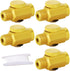 TAISHER 5PCS Brass Air Compressor Accessories Control Tool, 1/4" NPT Male x Female Air Flow Regulator Valve