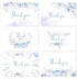 Oaken Leaford 48 Pack Pre-Folded Floral Thank You Cards with Envelopes & Stickers, 6