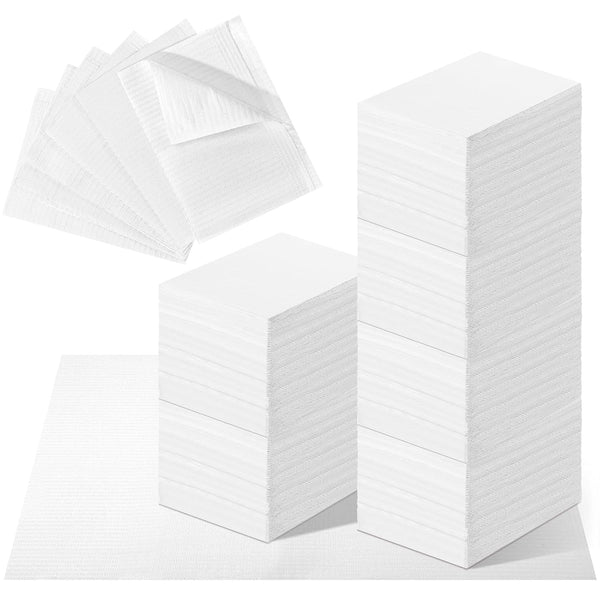 Jetec 360 Pcs Disposable Dental Bibs Sheets Nail Art Mat 3 Ply