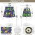 Krafig Garbage Trucks and Trash Bins Table Lamp Nightstand Lamp with Linen Fabric Lamp Shade Night Light Bedside Desk