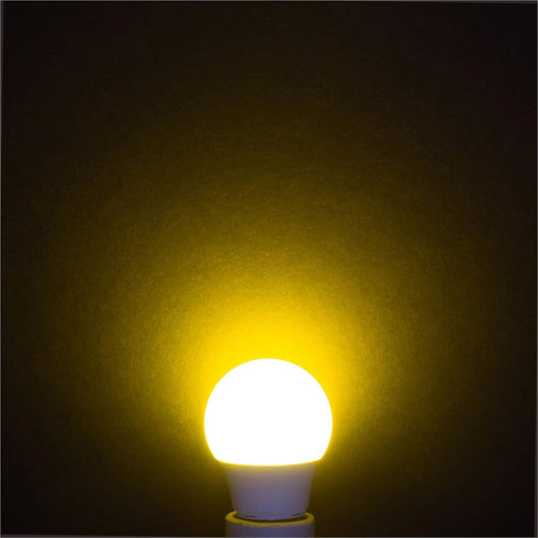Simba Lighting LED Bug Non-Attracting Yellow Bulb, 5W 40W Equivalent, 4 Pack, Outdoor Porch Light, Amber Warm 2000K